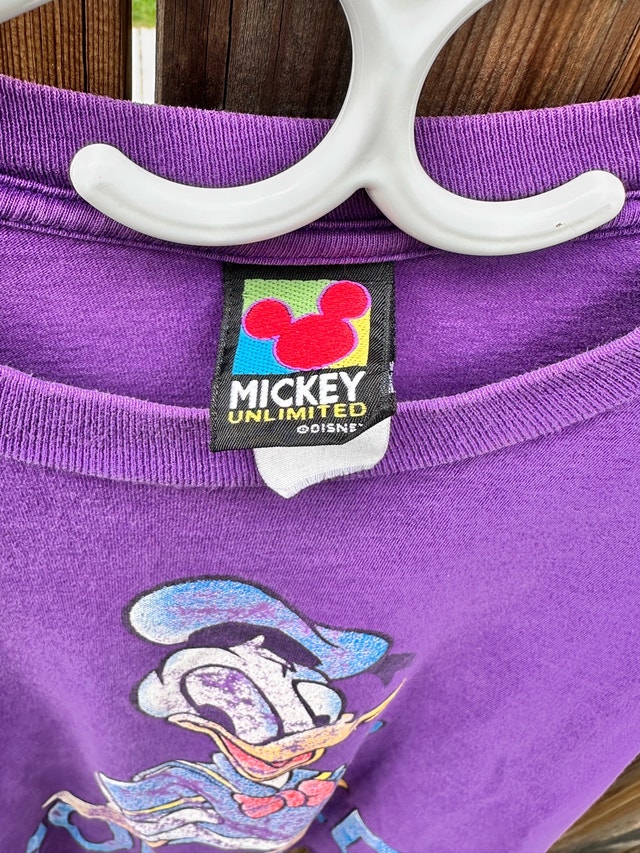 Vintage 90s Purple Donald Duck T-Shirt - photo 4
