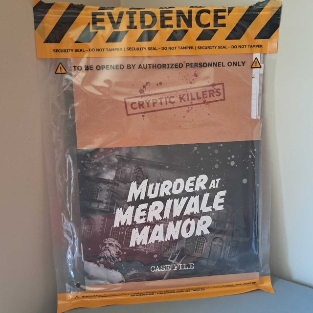 Cryptic Killers: Murder at Merivale Manor Mystery Board Game