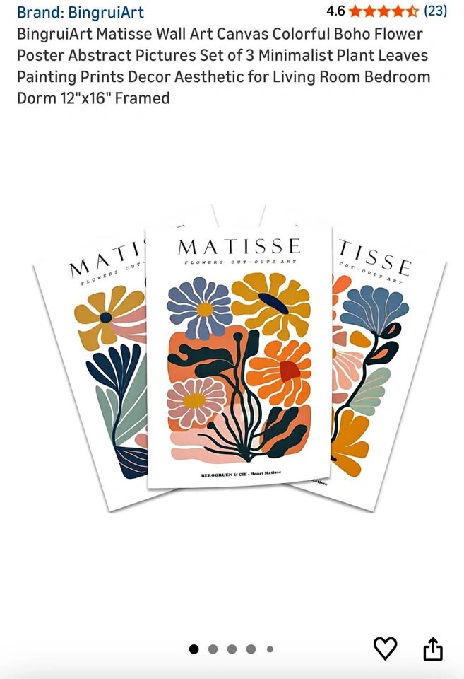Matisse wall art