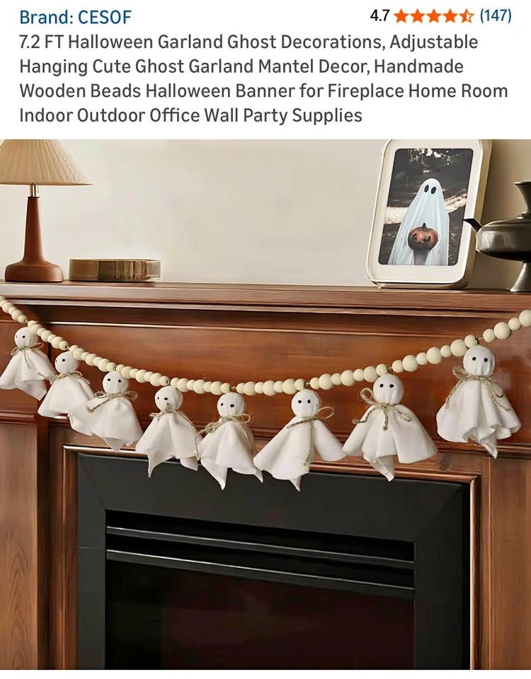 Ghost garland decoration