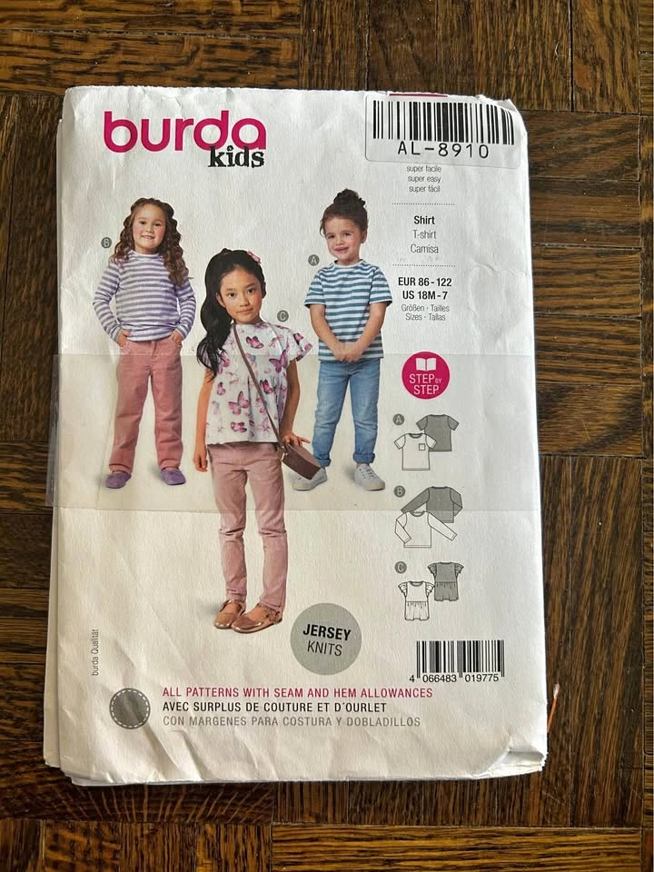 Kids Sew T-Shirt Template (3)