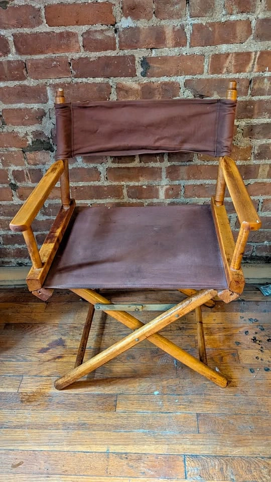 Vintage wooden director's chair