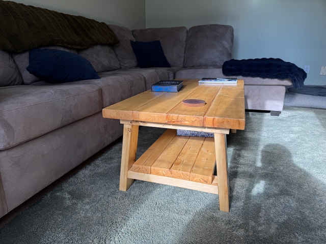 Handmade Solid Wood Coffee Table - photo 2