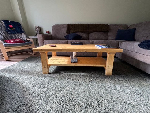 Handmade Solid Wood Coffee Table - photo 3