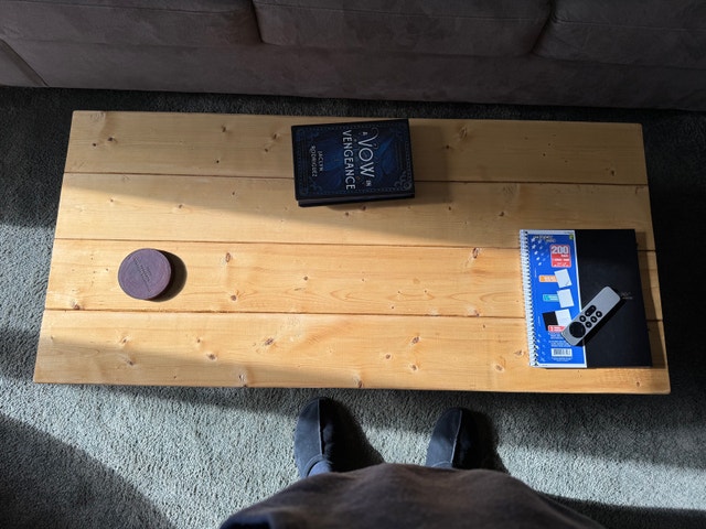 Handmade Solid Wood Coffee Table - photo 4