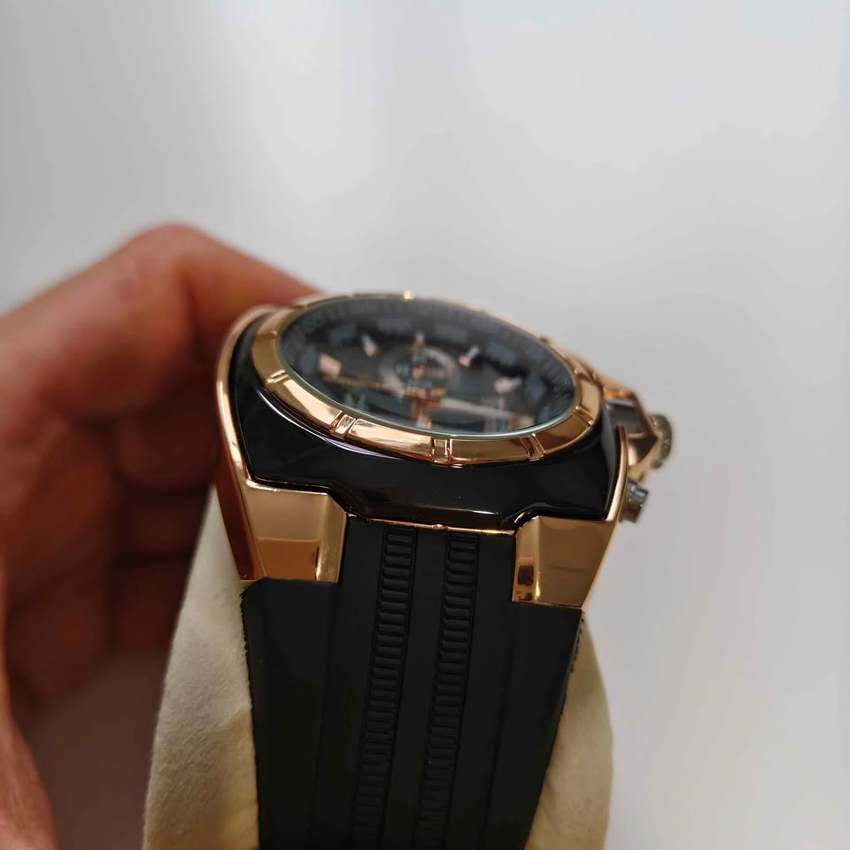 🔥 Big Black & Gold Sports Luxury Watch – Brand New! - photo 4