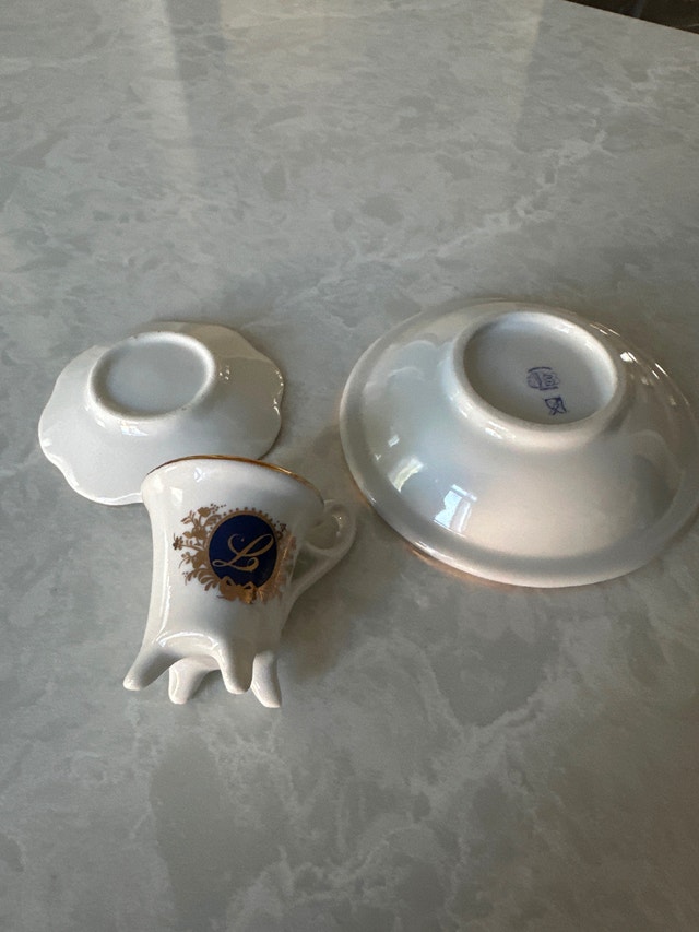 Porcelain vintage miniature/demitasse set . Portugal. - photo 5