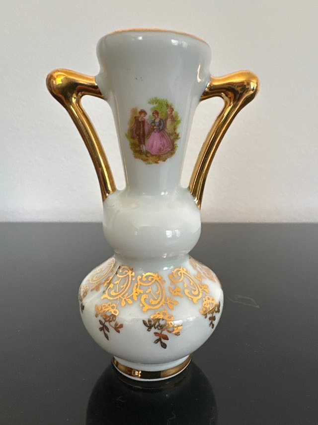 Limoges Vintage Miniature Porcelain Vase