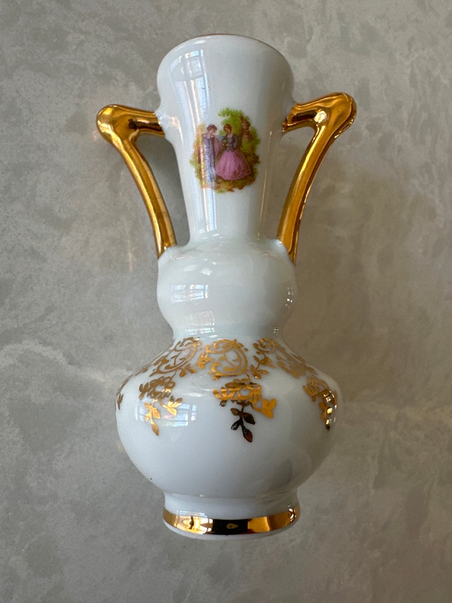 Limoges Vintage Miniature Porcelain Vase - photo 3