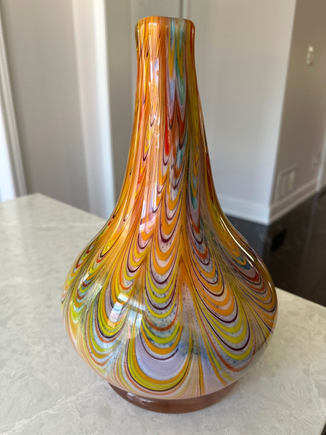 Murano Millefiori Glass Vase - 12" Tall - photo 4