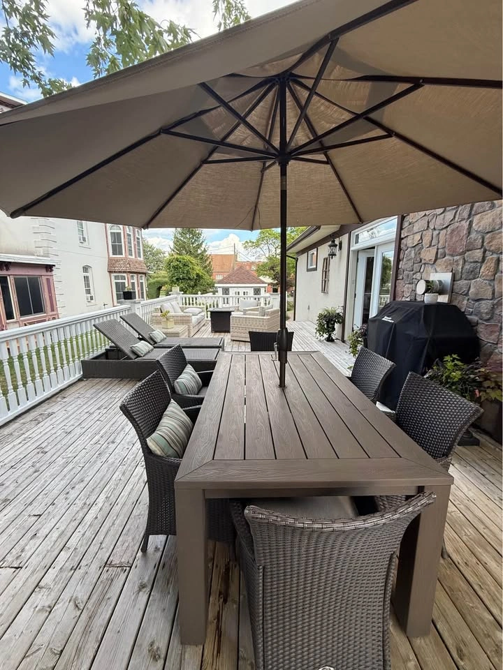Patio Table, Lounges, and Umbrella - Hampton Bay - photo 3