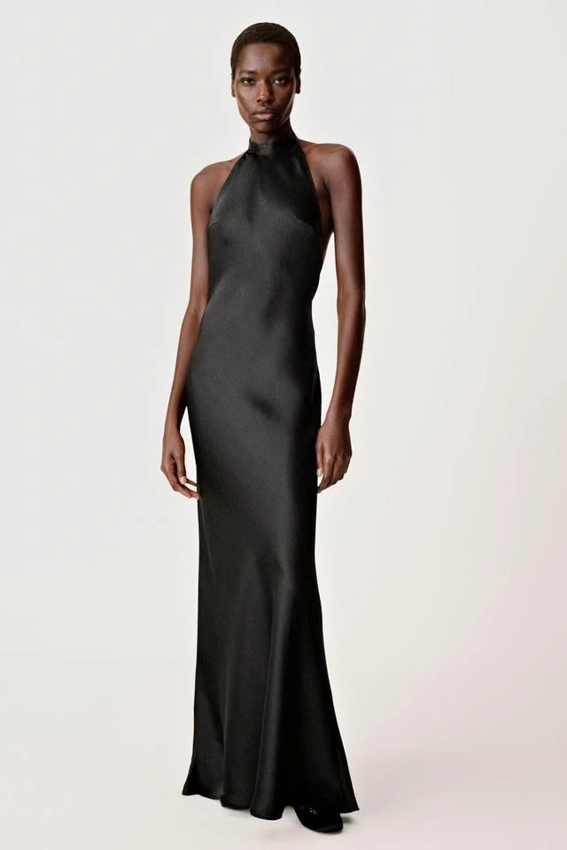 Brand new ZARA Satin halter dress 50th anniversary - size M