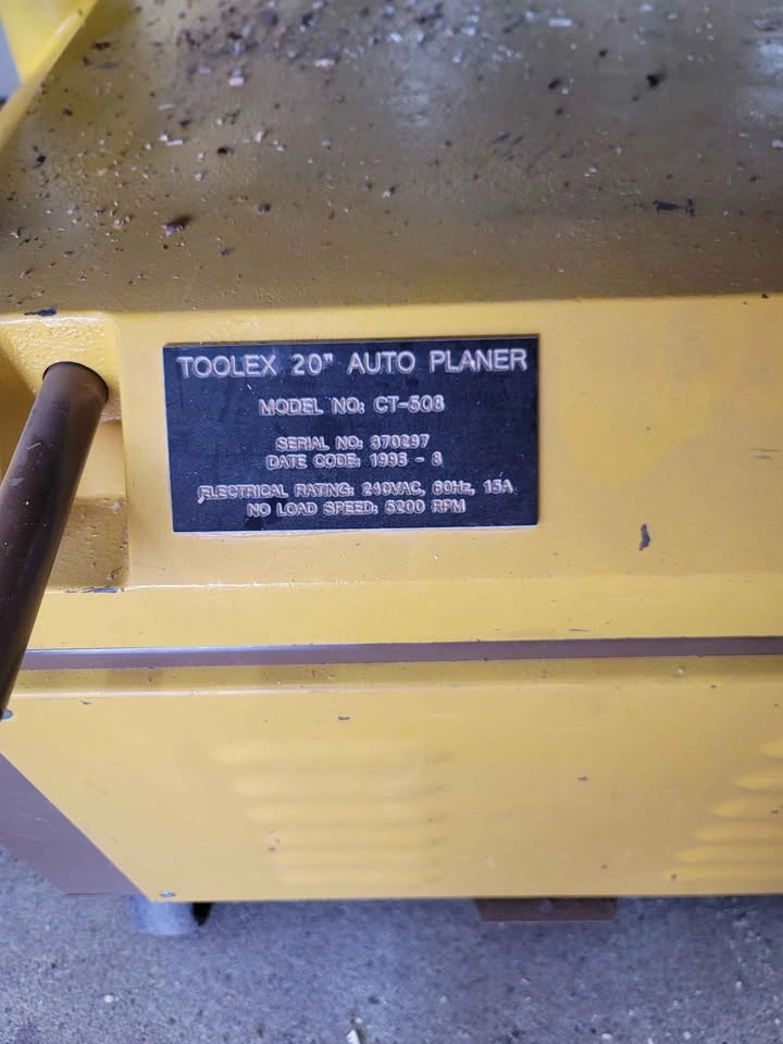 20" Toolex Planer - photo 4