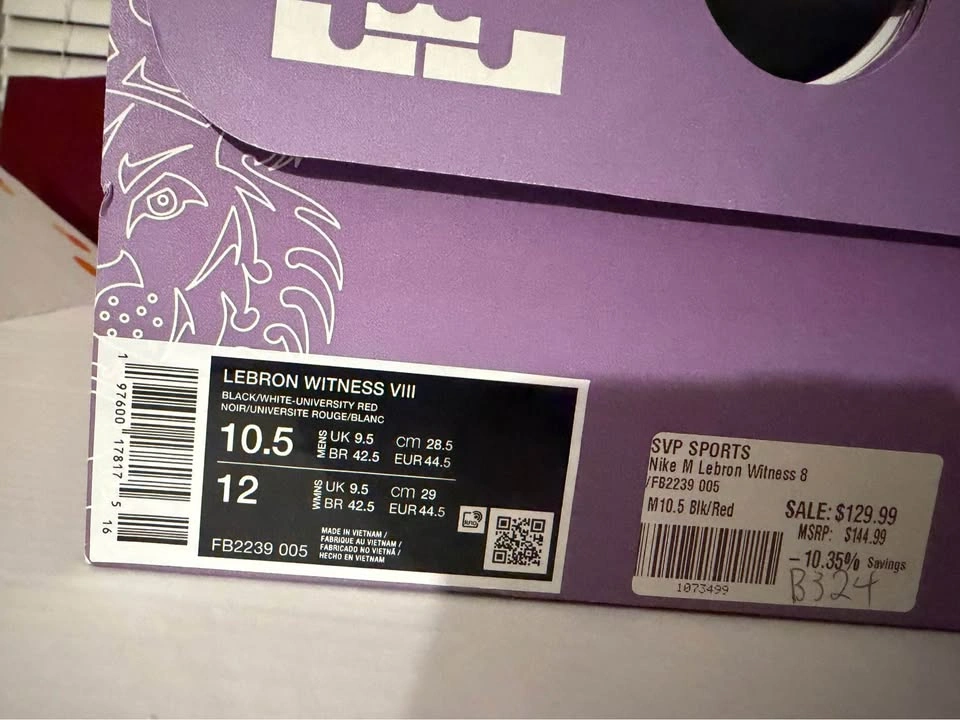 Nike US 10.5 LeBron Basketball Shoes - photo 3