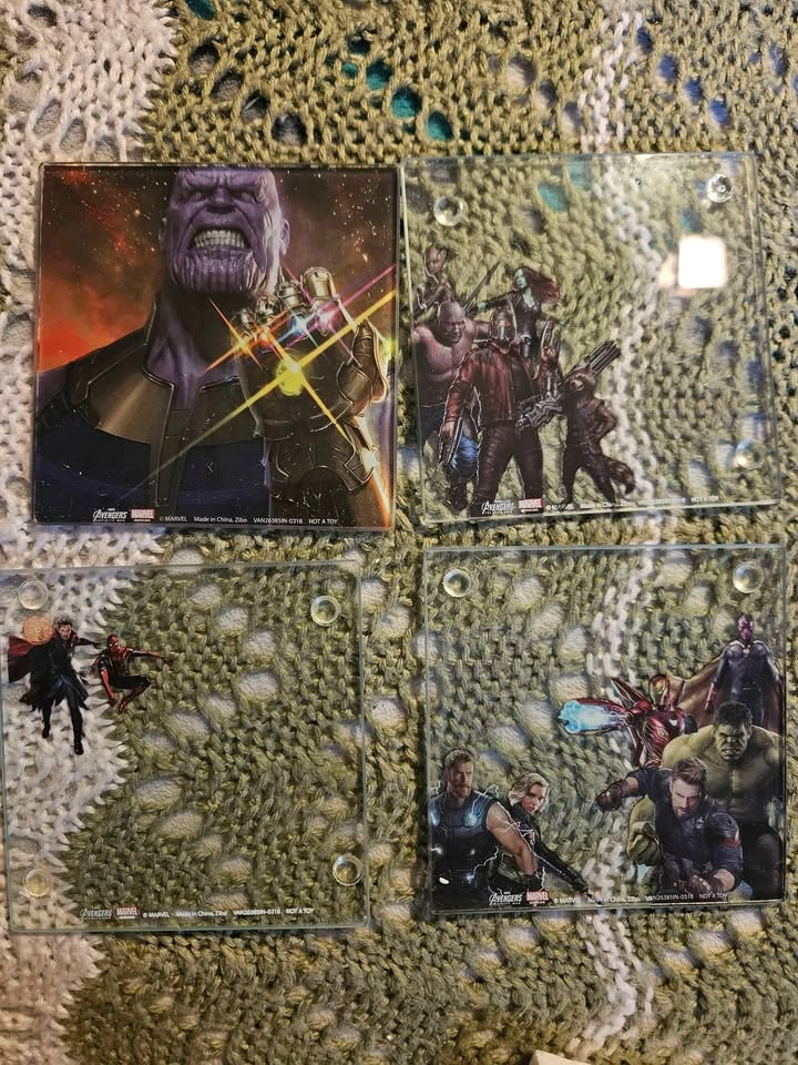 Marvel Avengers Infinity War 4 Pc Glass Coaster Set - photo 3