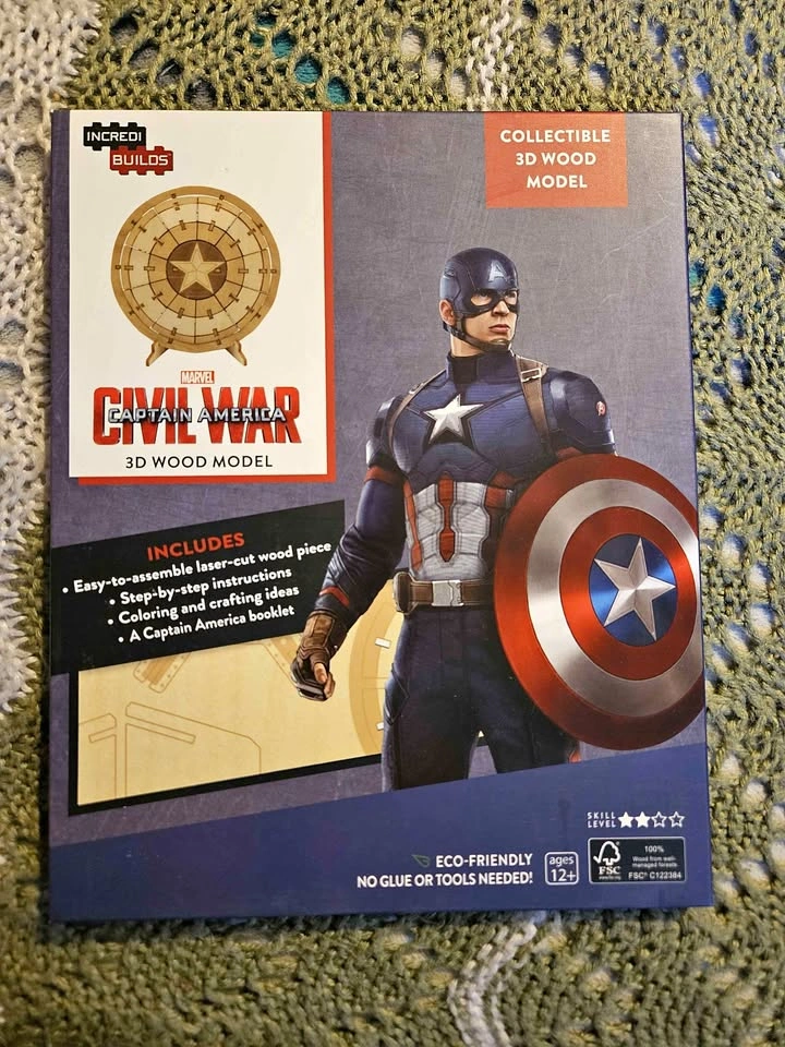 Incredibuilds Marvel Captain America Civil War 3D Wood Model