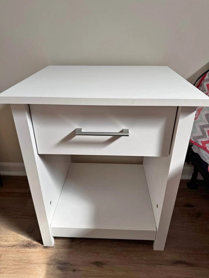 White nightstand
