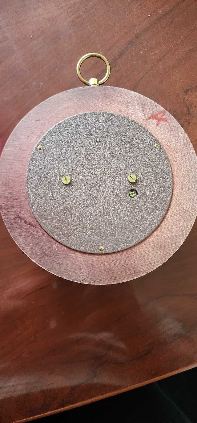 Vintage Wooden Barometer with Brass Accents - photo 3