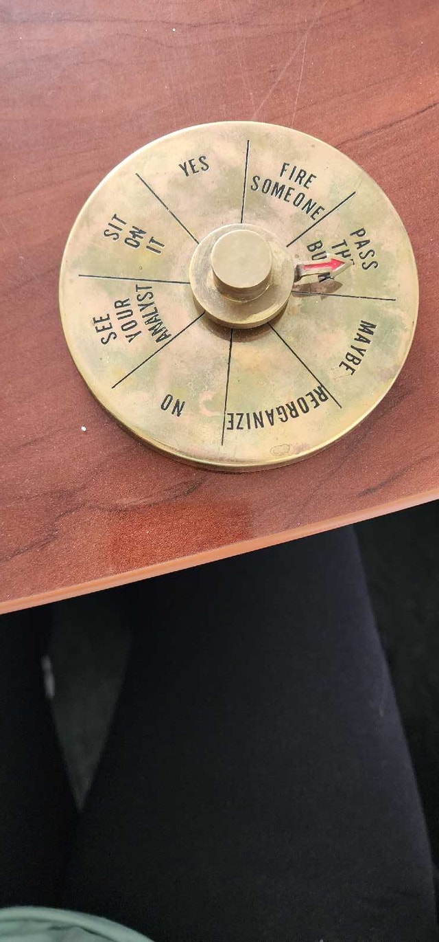 Brass Executive Decision Maker Desk Toy - photo 3