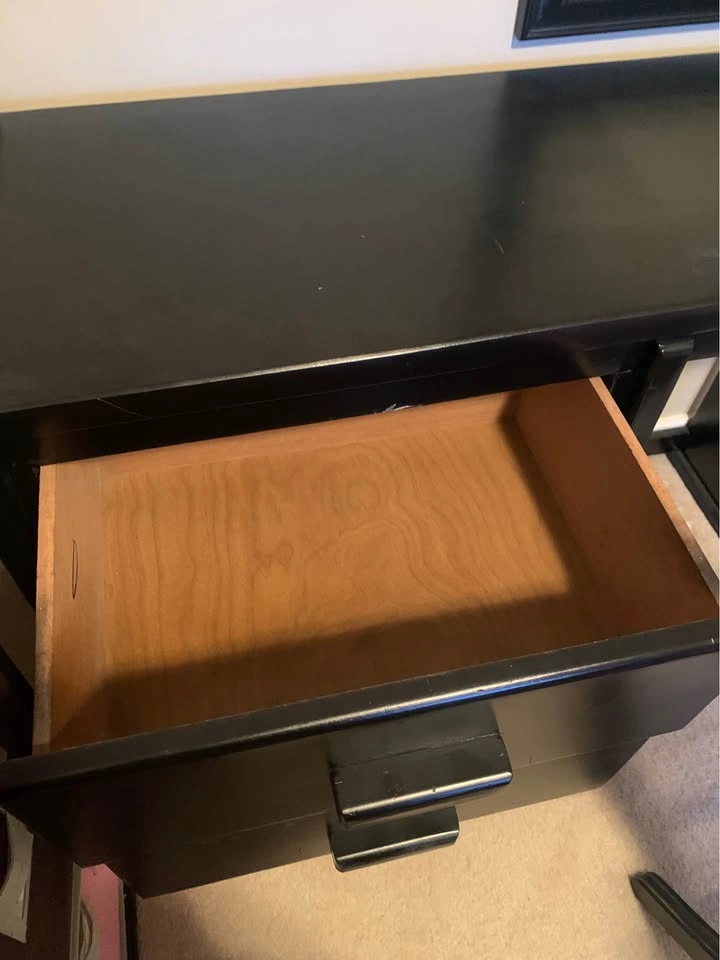 Vanity table / desk with chair and mirror - photo 4
