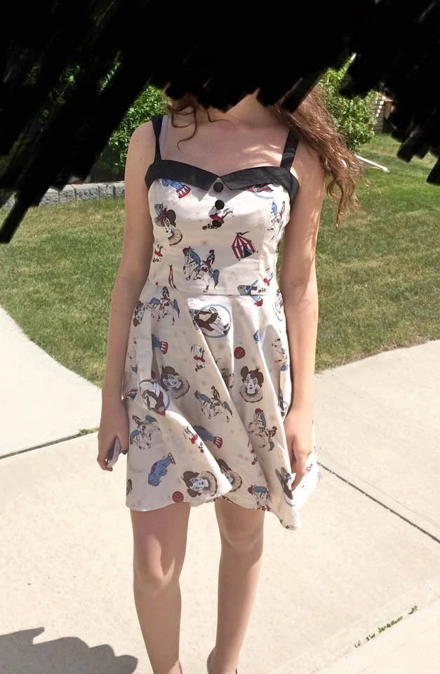 Pinup style swing mini dress