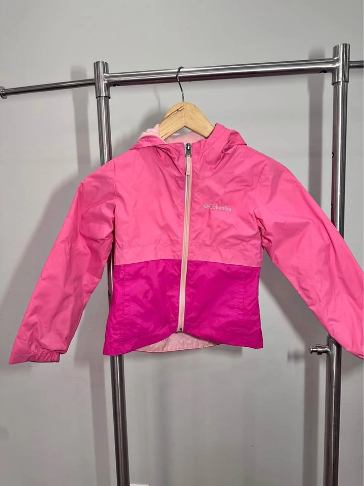 EUC Columbia Girls Rain Spring Light Hooded Jacket Size XS 6