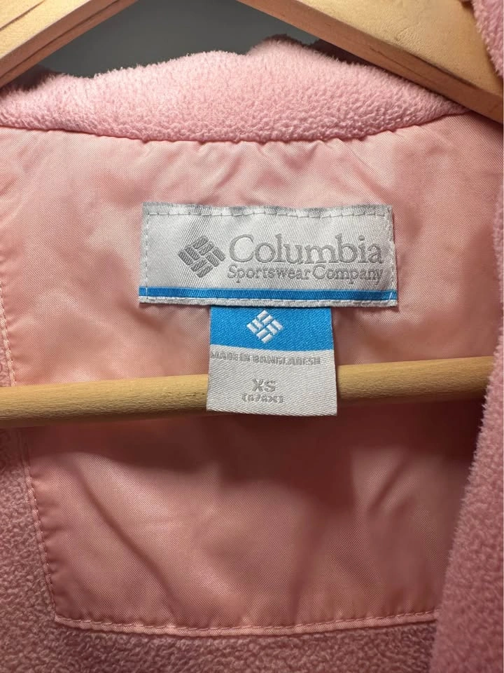 EUC Columbia Girls Rain Spring Light Hooded Jacket Size XS 6 - photo 3