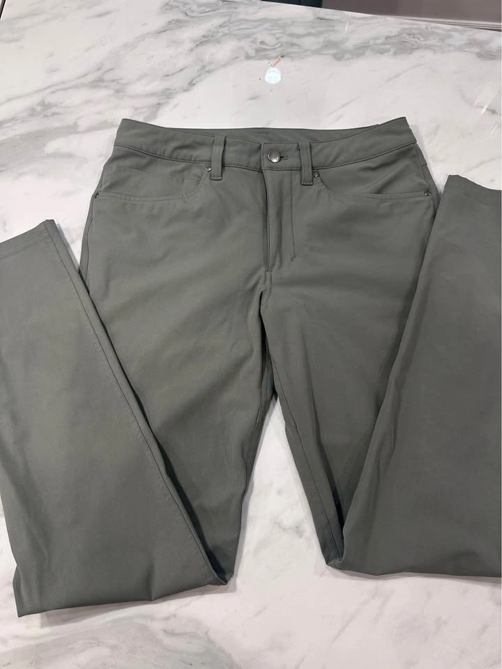LULULEMON Men's Olive Army Green ABC Pants Slim Fit 29x32 - photo 3