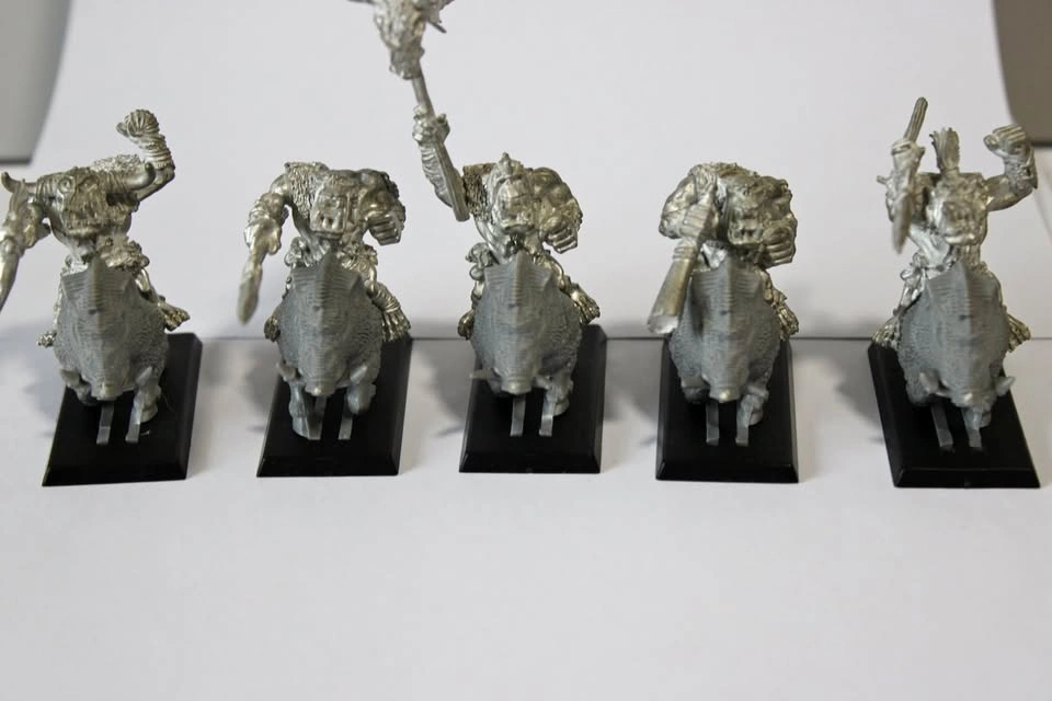 Vintage Warhammer Fantasy Metal Savage Orc Boar Boyz — OOP