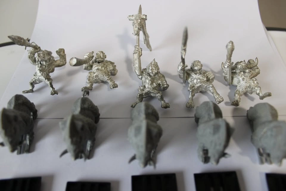 Vintage Warhammer Fantasy Metal Savage Orc Boar Boyz — OOP - photo 2