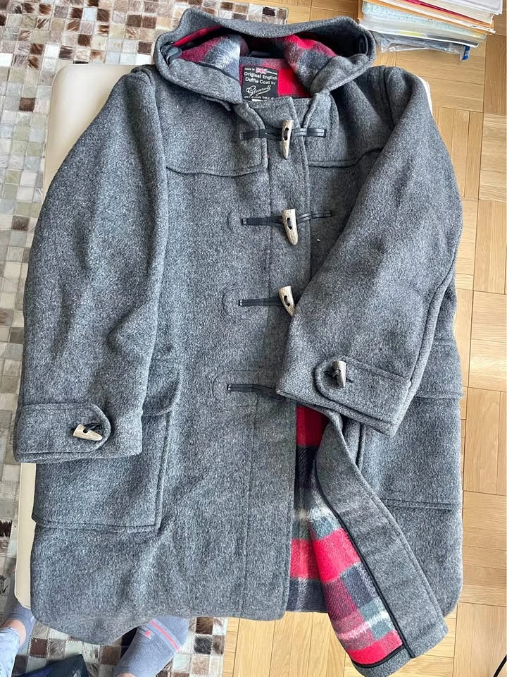 Gloverall Grey Duffle Coat Size 14 (UK Women's)