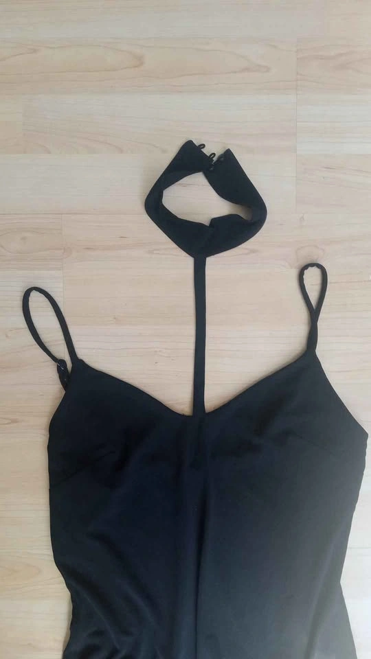 Forever 21 Black Halter Neck Mini Dress - Size L - photo 3