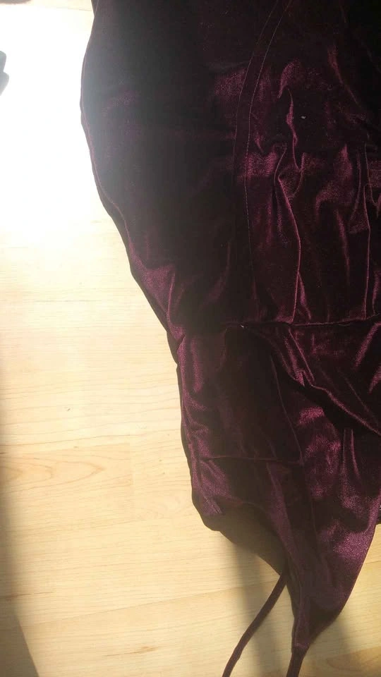 Dynamite Burgundy Velvet Wrap Dress - photo 2