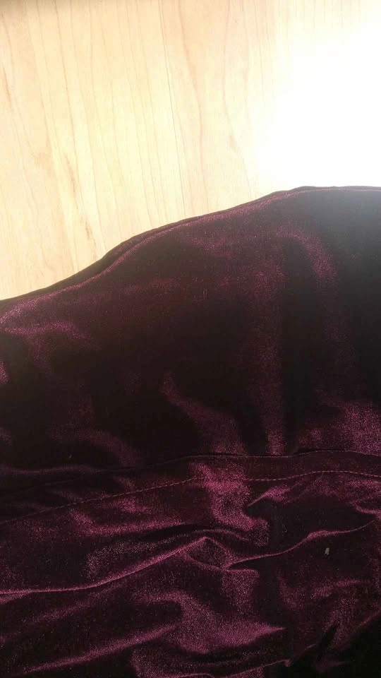 Dynamite Burgundy Velvet Wrap Dress - photo 4