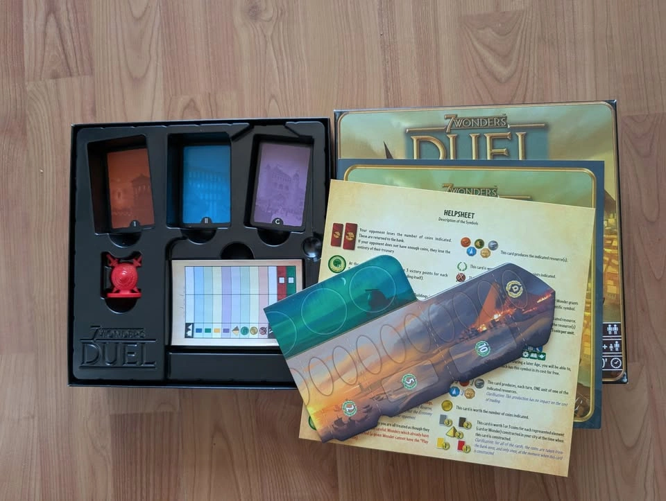 7 Wonders Duel Board Game Like New - photo 2