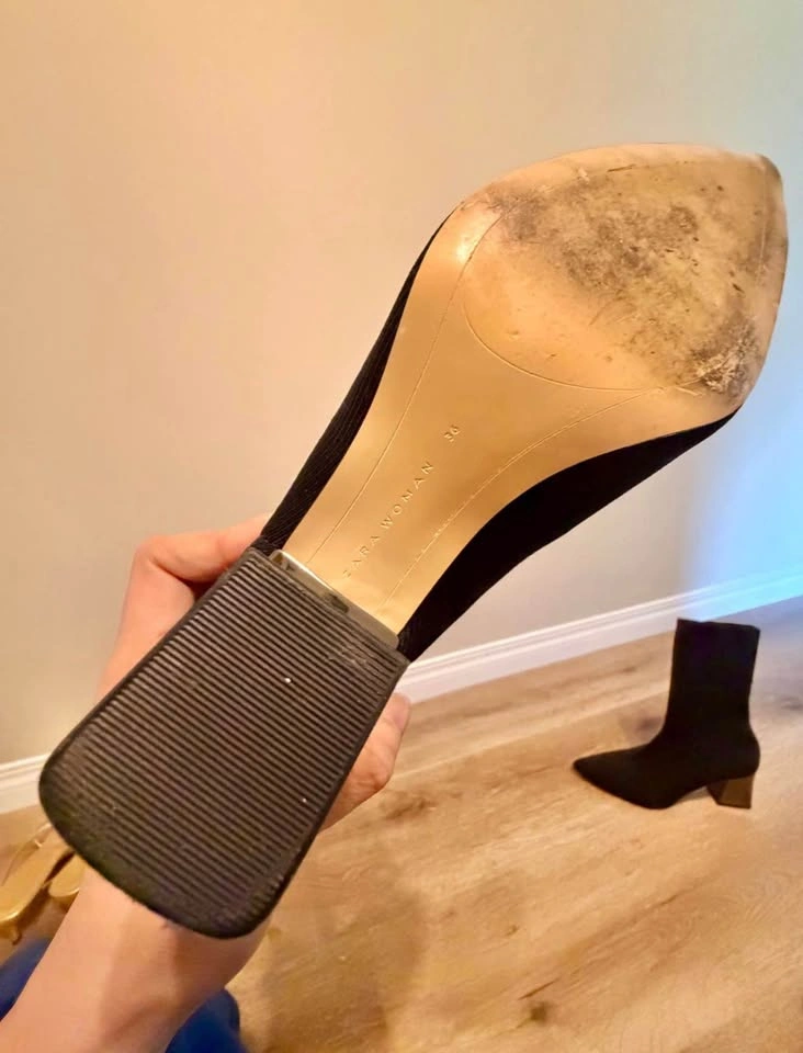 ZARA Black Sock Boots Size 36 - photo 5
