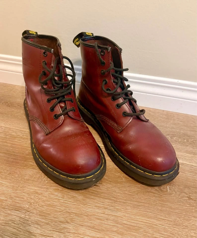 Dr. Martens 1460 Cherry Red Leather Boots - photo 2