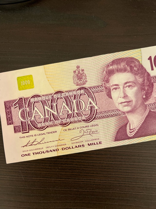 Canadian $1000 Bill