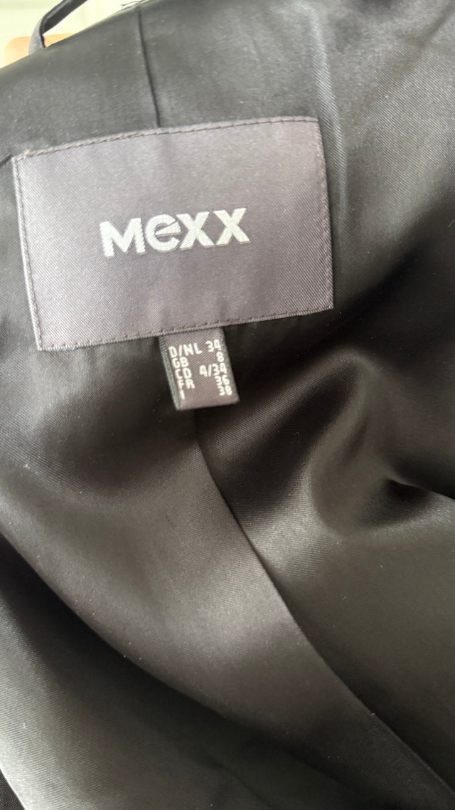 Mexx Black Trench Coat - Size Small