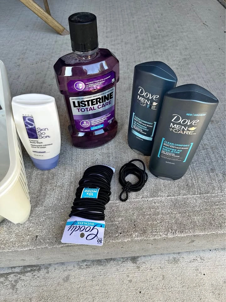 New Personal Care Bundle: Listerine, Dove, Avon, Goody Hair Ties