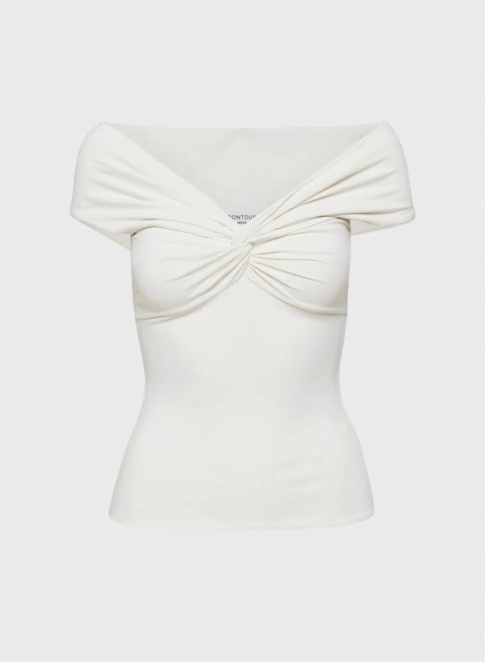 Aritzia Contour Twist Off Shoulder Top