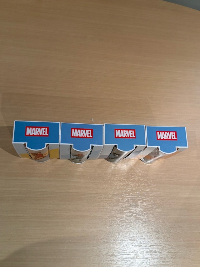 Marvel Drinking Glasses Set of 4 - Iron Man, Black Widow, Black - photo 3