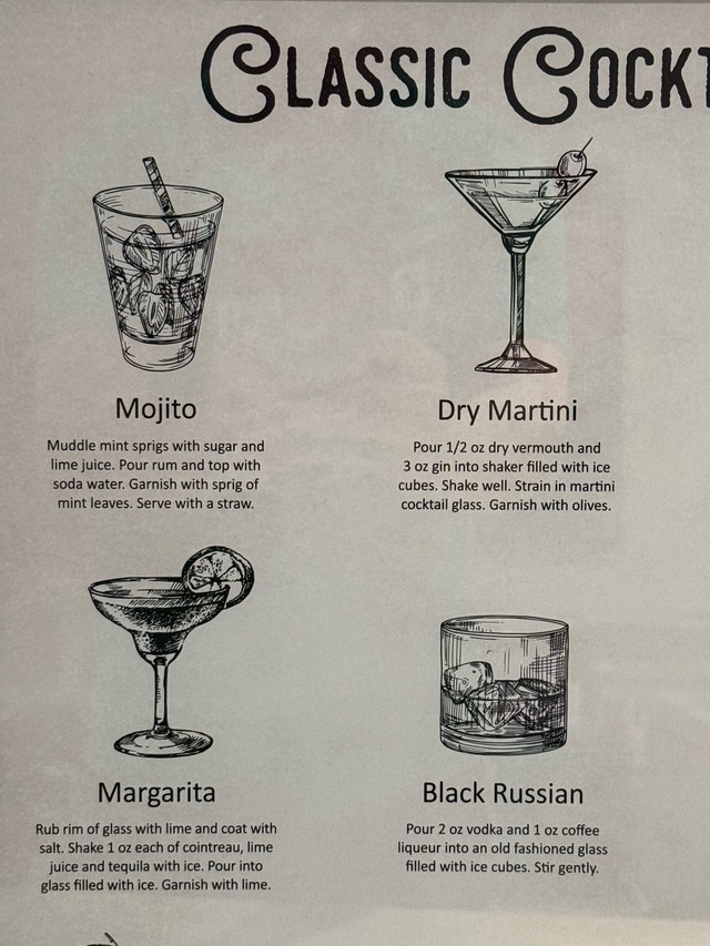 Classic Cocktails Framed Poster - photo 2