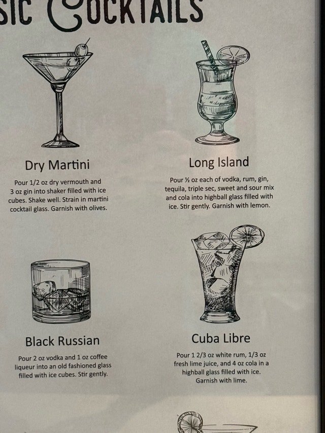 Classic Cocktails Framed Poster - photo 3