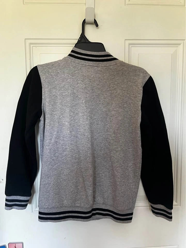 True Religion Youth Varsity Jacket XL Gray/Black - photo 2
