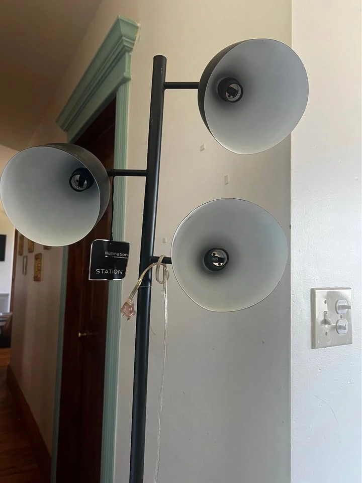 Modern 3-Light Black Floor Lamp - photo 3