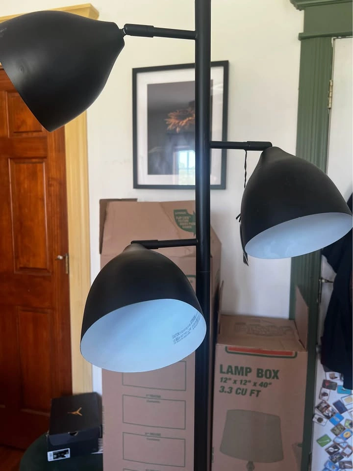 Modern 3-Light Black Floor Lamp - photo 5