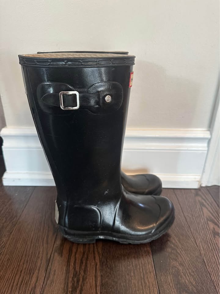 Kids Hunter Gloss Rain Boots - EUC - photo 3