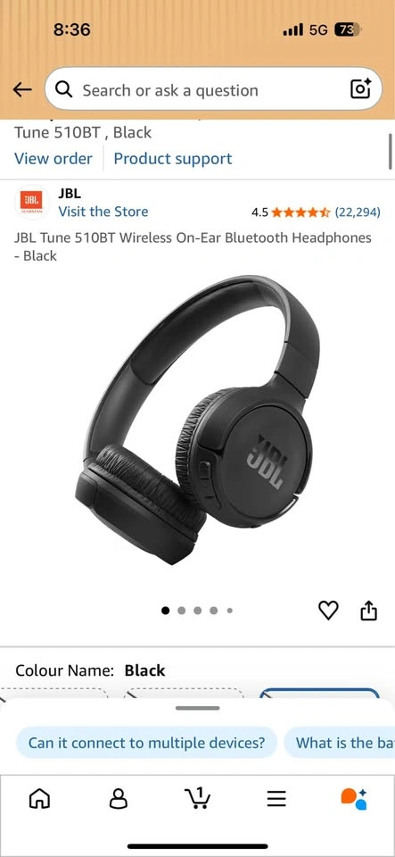 JBL Tune 510BT Wireless Headphones - photo 5