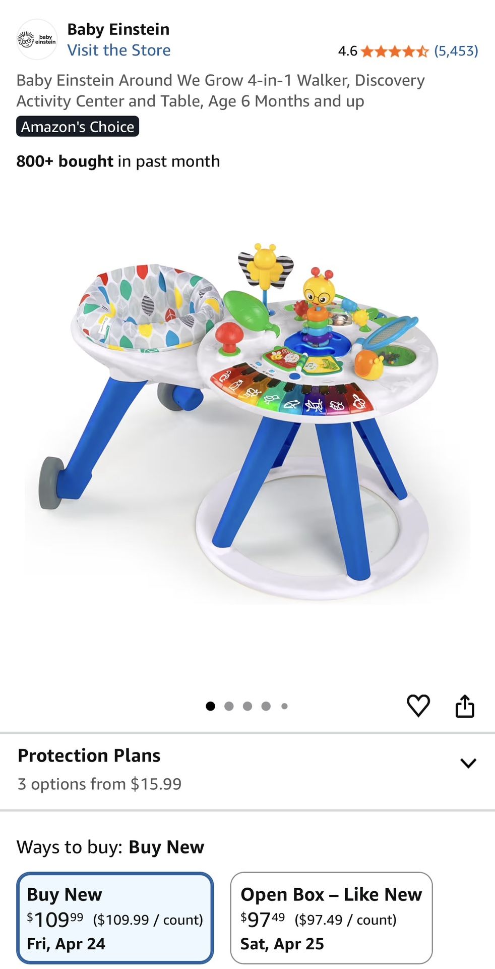 Baby Einstein Around We Grow 4-in-1 Walker - photo 5